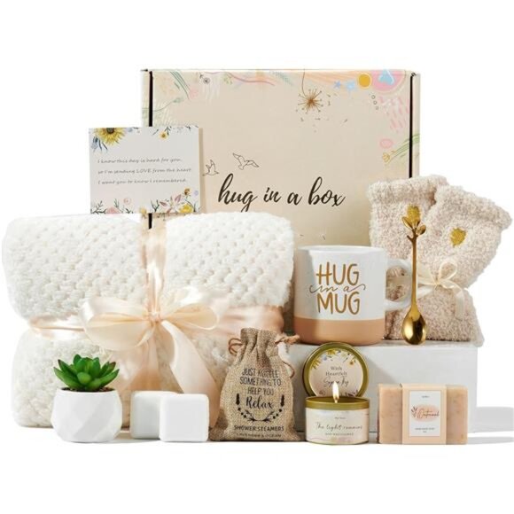 Sympathy Gift Baskets Bereavement Gifts Ideas Care Package for Women - Picture 1 of 7